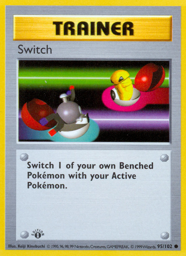 Switch (Trainer) (95/102) - Base (1st Edition) Pokémon Card