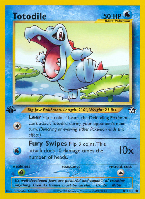 Totodile (81/111) - Neo Genesis Pokémon Card