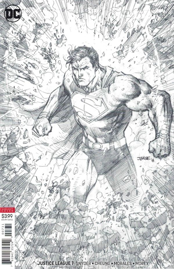 Justice League #7 (Jim Lee Pencil Variant Cover)