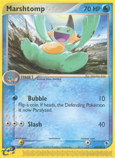 Marshtomp (40/109) - Ruby & Sapphire Pokémon Card