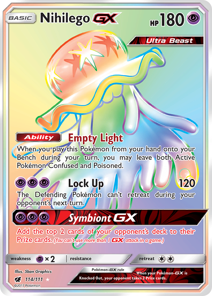 Nihilego GX (114/111) - Crimson Invasion Pokémon Card