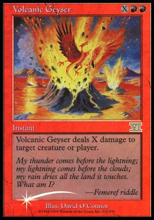 Volcanic Geyser (FNM Promos) Trading Card