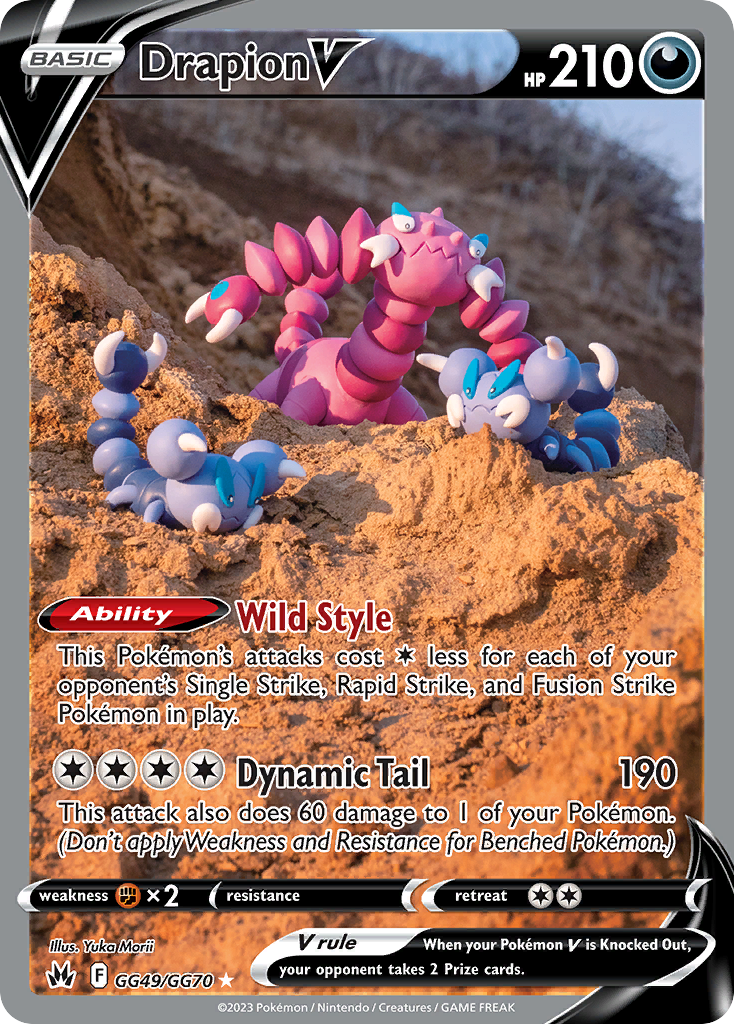 Drapion V (GG49) - Crown Zenith Galarian Gallery Pokémon Card