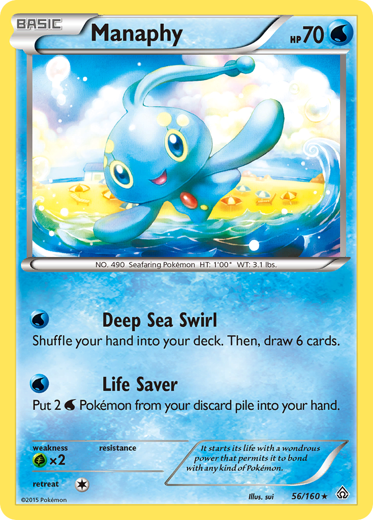 Manaphy (56/160) - Primal Clash Pokémon Card