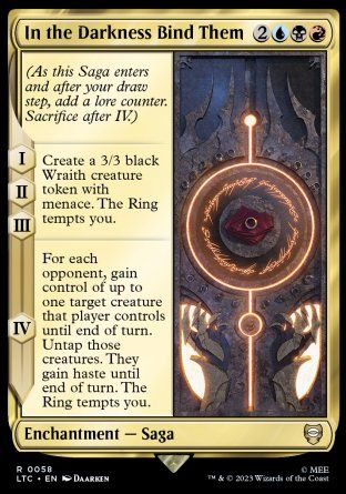 In the Darkness Bind Them (The Lord of the Rings Commander Decks) Trading Card