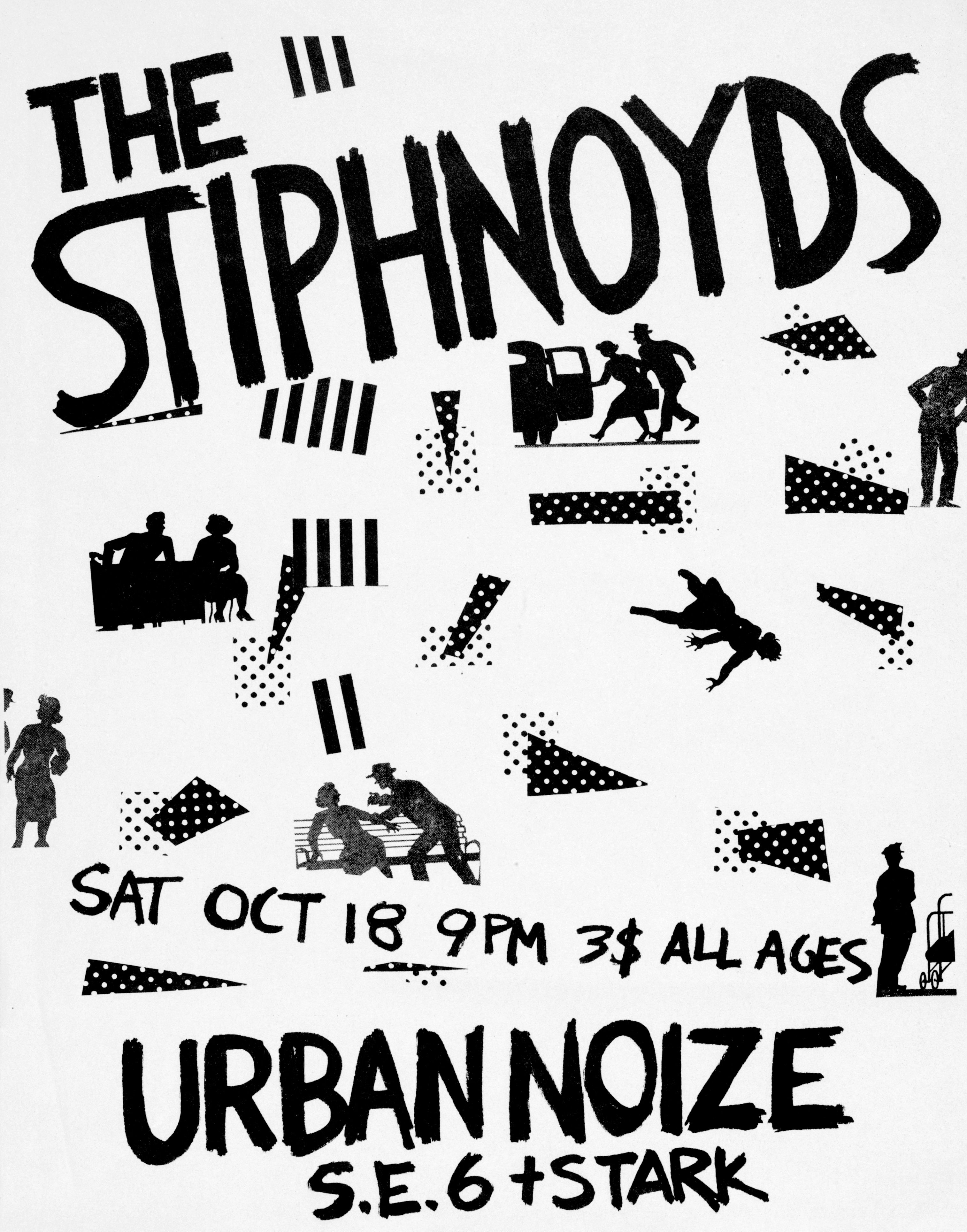 MXP-45.2 Stiphnoyds 1980 Urban Noize  Oct 18 Concert Poster
