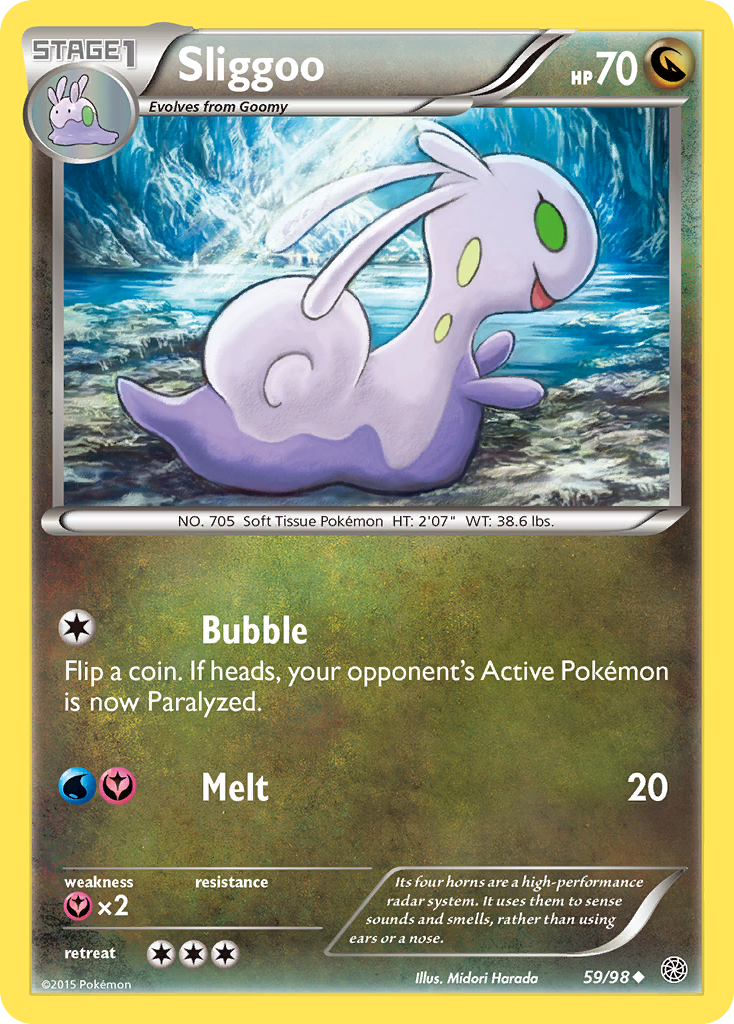 Sliggoo (59/98) - Ancient Origins Pokémon Card