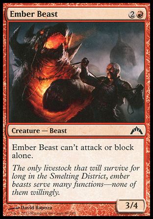 Ember Beast (Gatecrash) Trading Card