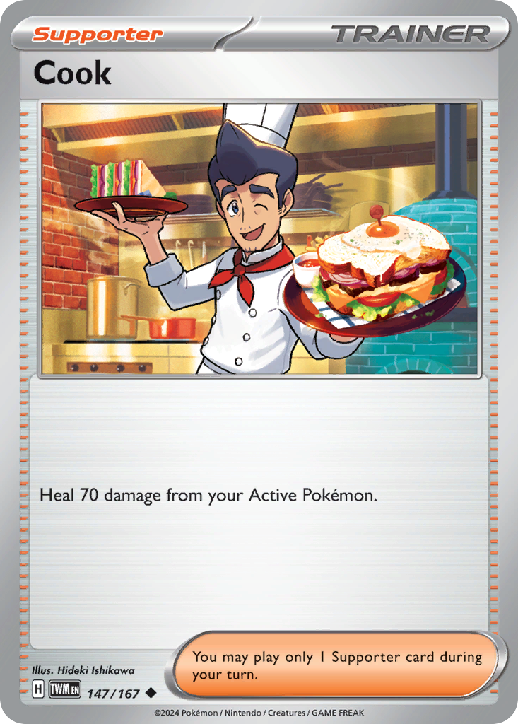 Cook (Trainer: Supporter) (147/167) - Twilight Masquerade Pokémon Card