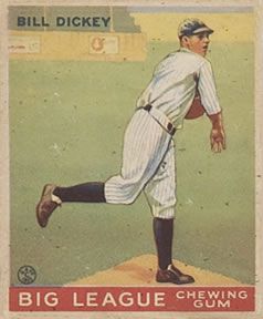 Bill Dickey 1933 Goudey (R319) #19 Sports Card