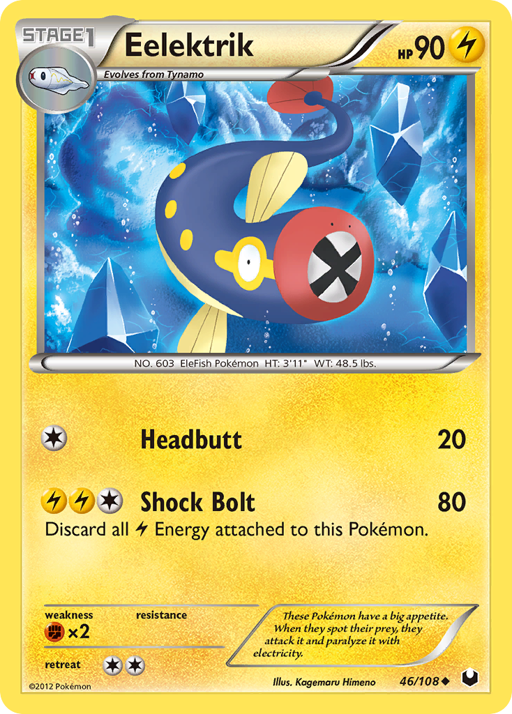 Eelektrik (46/108) - Dark Explorers Pokémon Card