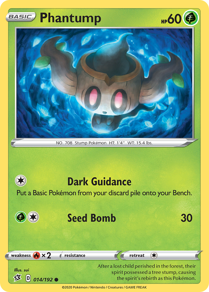 Phantump (14/192) - Rebel Clash Pokémon Card