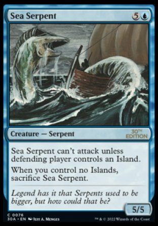 Sea Serpent (Magic 30th Anniversary Edition) Trading Card