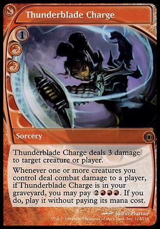 Thunderblade Charge (Future Sight) Trading Card