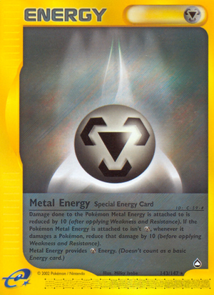 metal energy pokemon card value Basic (Reverse Holofoil) - SV: Shrouded Fable [ENERGY CARD] [Near Mint] Basic Energy / / SWSH07 Metal Energy (143/147) - Aquapolis