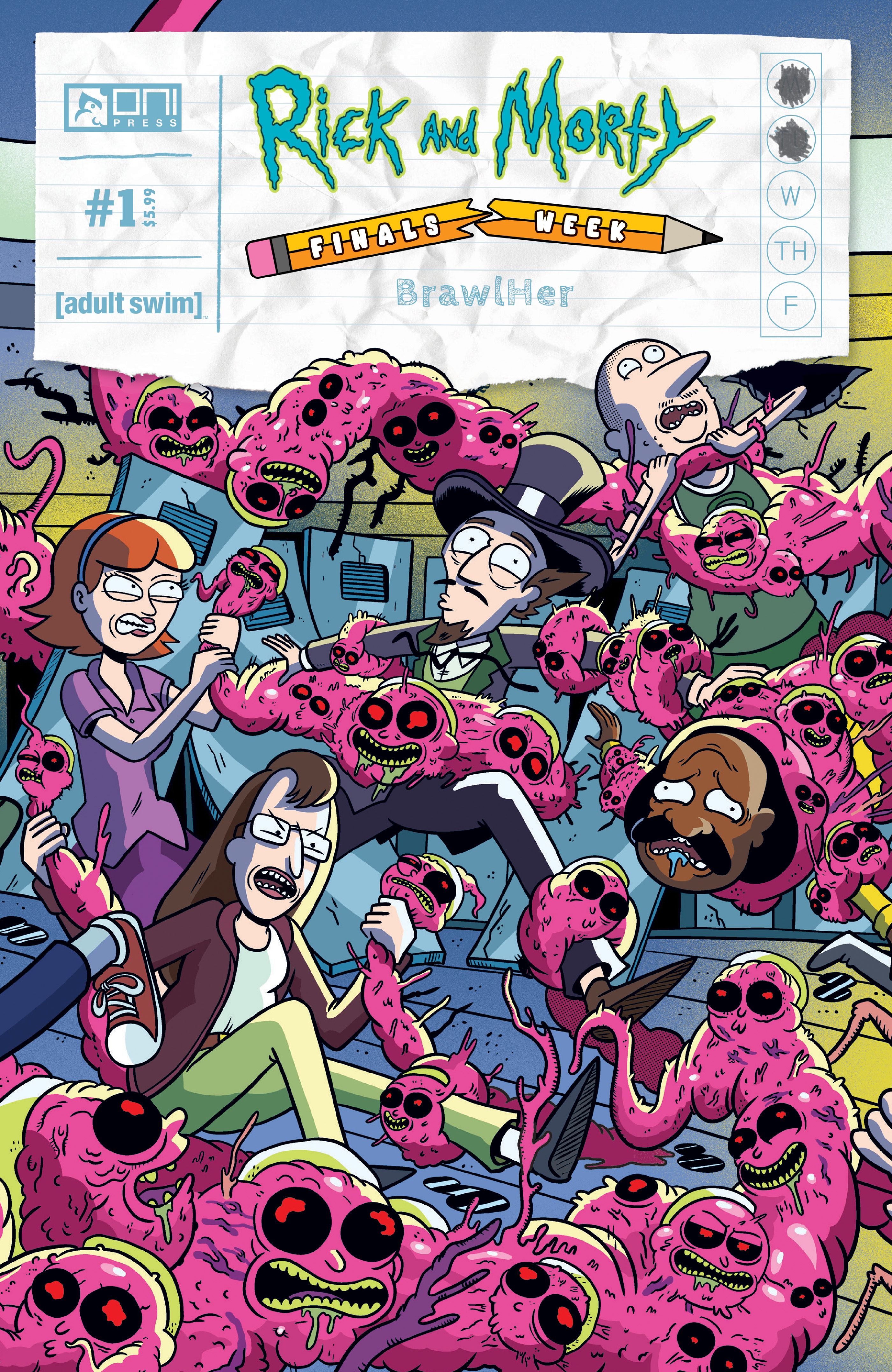 Rick And Morty Presents Finals Week Brawlher #1 (Cvr C Inc 1:10 Marc Ellerby Interconnecting Variant) Comic