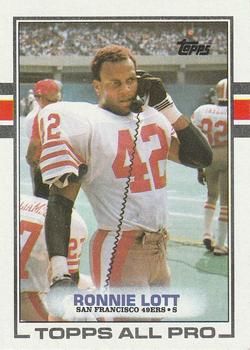 Ronnie Lott 1989 Topps #9 Sports Card