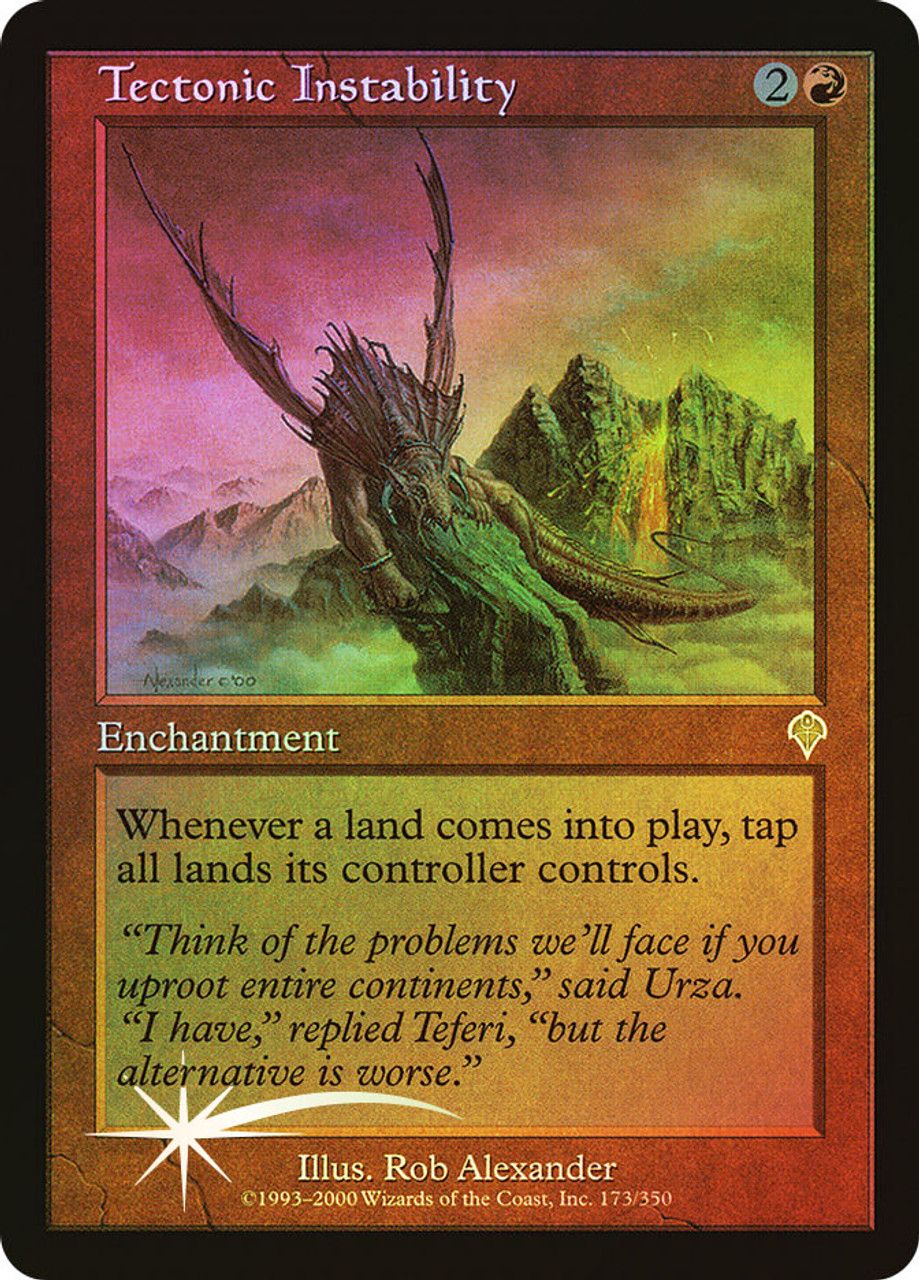 Tectonic Instability (Invasion - Foil) Trading Card