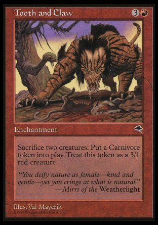 Tooth and Claw (Tempest) Trading Card