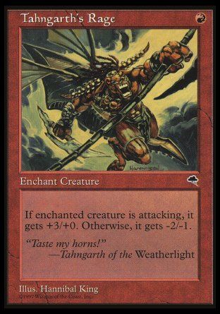 Tahngarth's Rage (Tempest) Trading Card