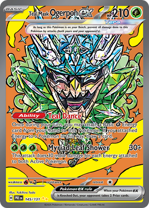 Teal Mask Ogerpon ex (145/131) - Prismatic Evolutions