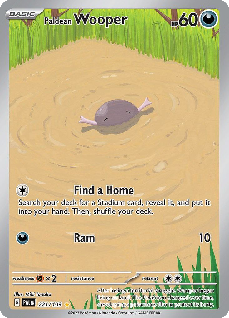 Paldean Wooper (221/193) - Paldea Evolved Pokémon Card