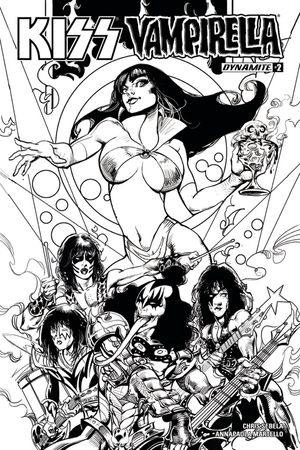 Kiss/Vampirella #2 (Cover G 25 Copy Castro B&w Inc)