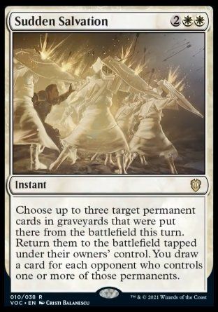 Sudden Salvation (Innistrad Crimson Vow Commander Decks) Trading Card