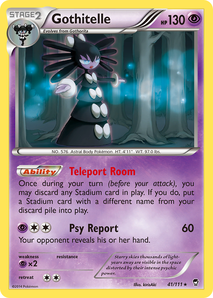 Gothitelle (41/111) - Furious Fists Pokémon Card