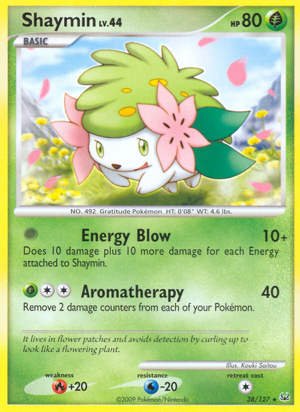 Shaymin (38/127) - Platinum Pokémon Card