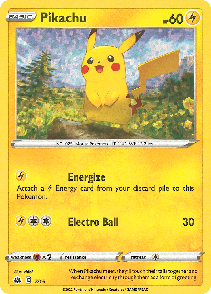 Pikachu (7/15) - McDonald's Collection 2022 Pokémon Card