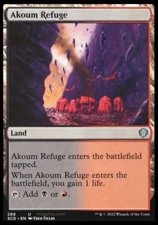 Akoum Refuge (Starter Commander Decks) Trading Card