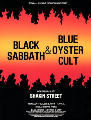Blue Oyster Cult & Black Sabbath Market Square Arena 1980