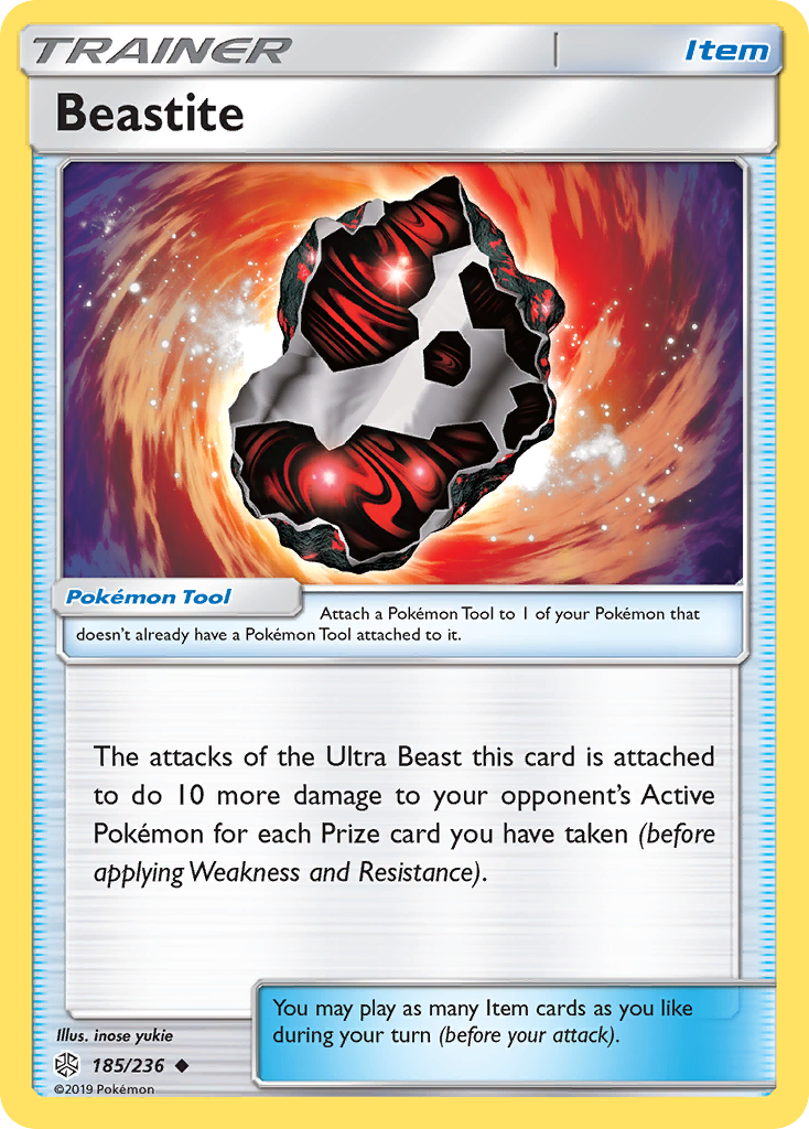 Beastite (185/236) - Cosmic Eclipse Pokémon Card