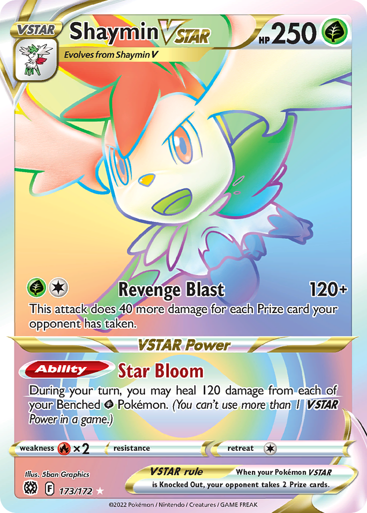 Shaymin VSTAR (173/172) - Brilliant Stars Pokémon Card