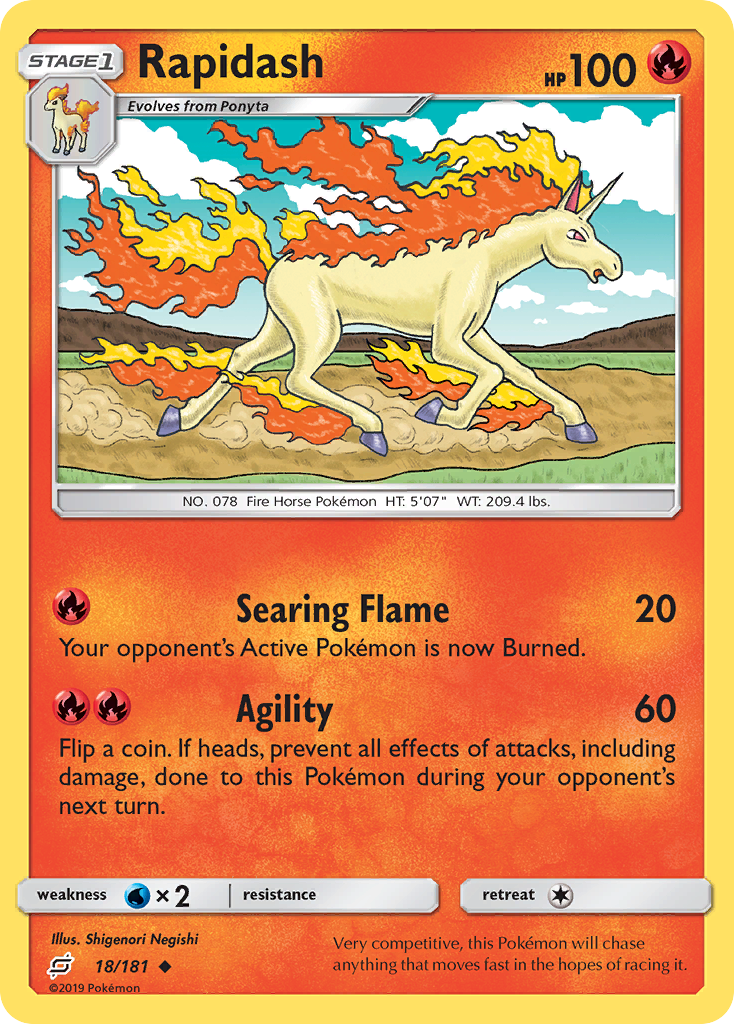 Rapidash (18/181) - Team Up Pokémon Card