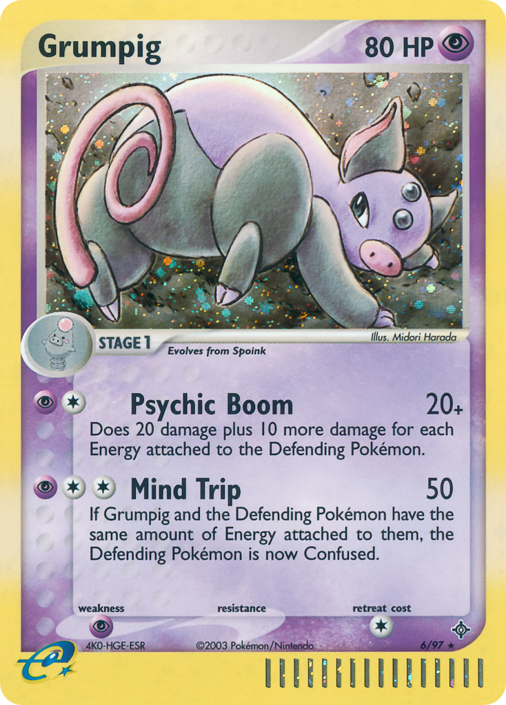 Grumpig Pokémon Card