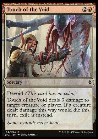 Touch of the Void (Battle for Zendikar) Trading Card