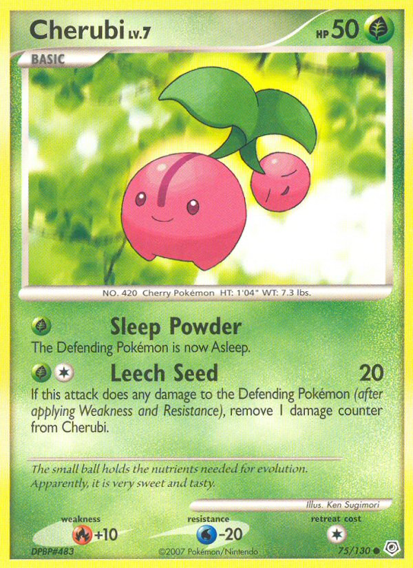 Cherubi (75/130) - Diamond & Pearl Pokémon Card