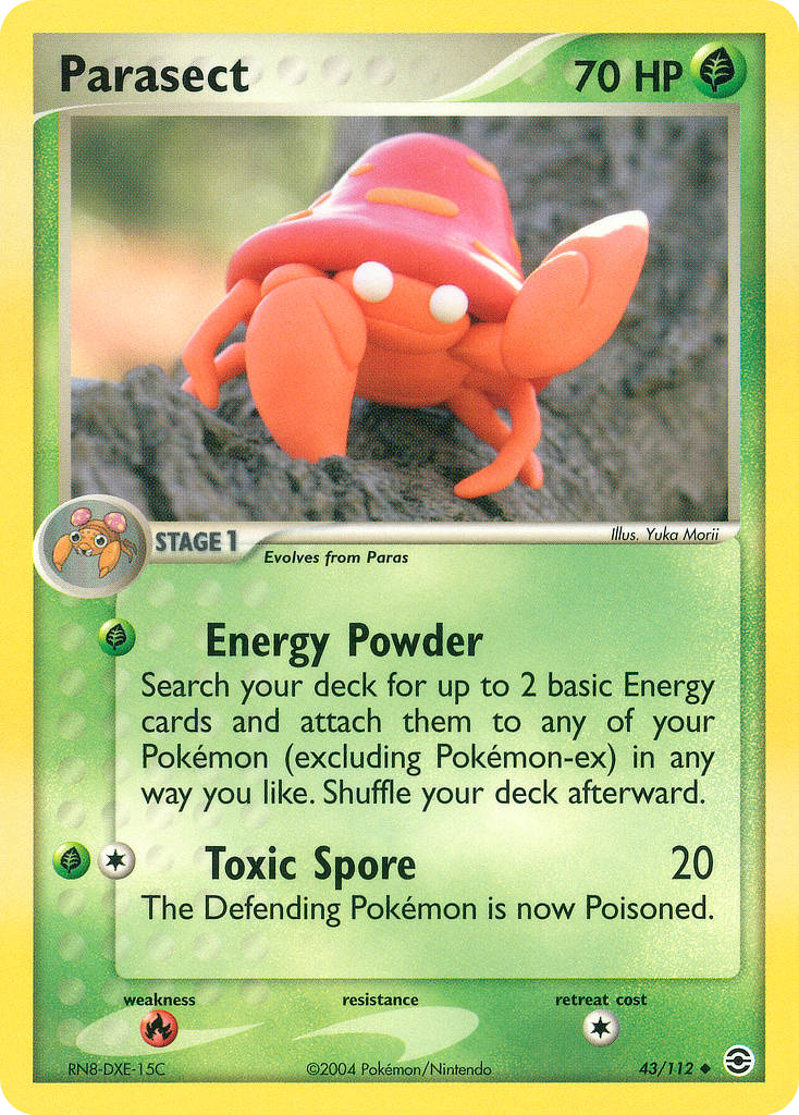 Parasect (43/112) - FireRed & LeafGreen Pokémon Card