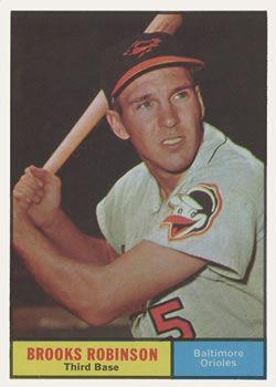 Brooks Robinson 1961 Topps #10 Sports Card