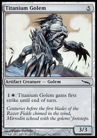 Titanium Golem (Mirrodin) Trading Card