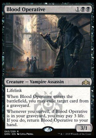 Blood Operative (Guilds of Ravnica) Trading Card