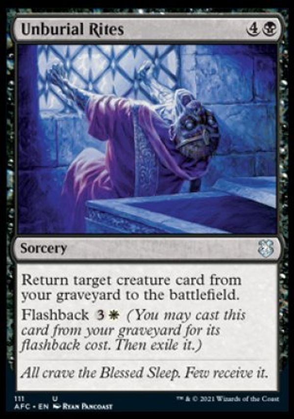 Unburial Rites (D&D Realms Commander Decks) Value GoCollect