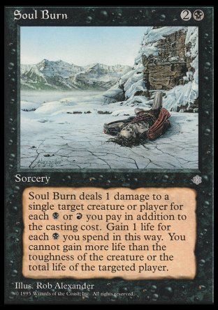 Soul Burn (Ice Age) Trading Card