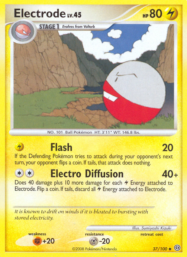 Electrode (37/100) - Stormfront Pokémon Card