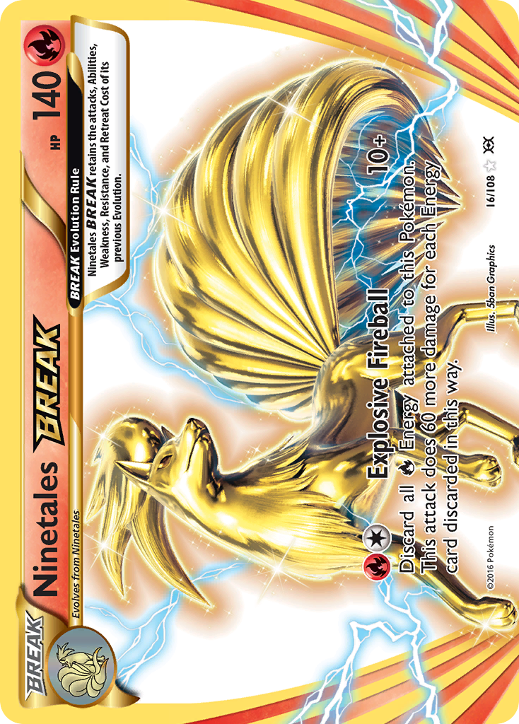 Ninetales BREAK (16/108) - Evolutions Pokémon Card