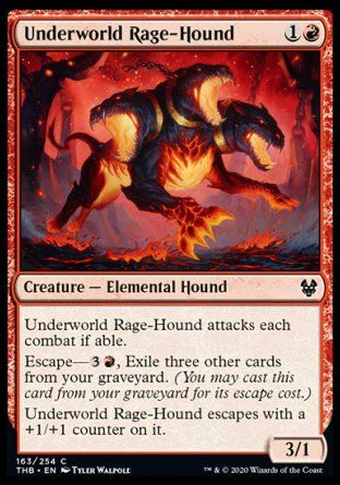 Underworld Rage-Hound (Theros Beyond Death) Trading Card