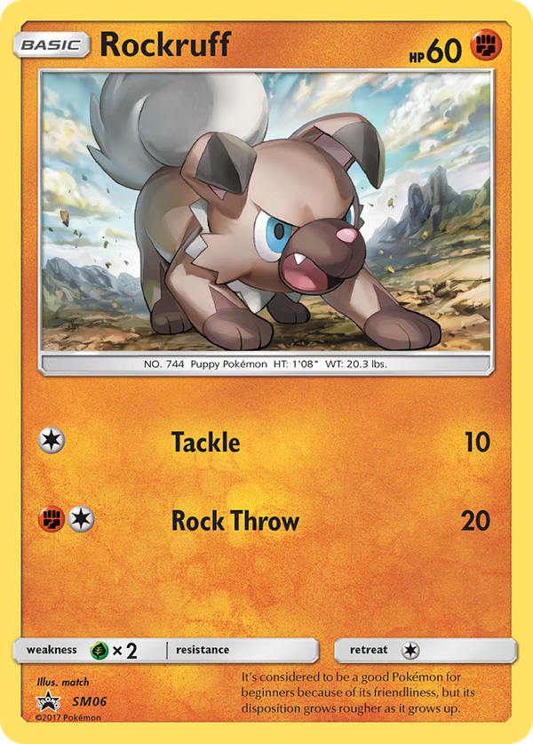 Rockruff (SM06) - SM Black Star Promos