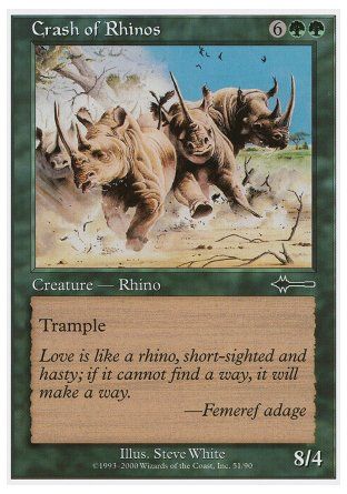 Crash of Rhinos (Beatdown) Trading Card